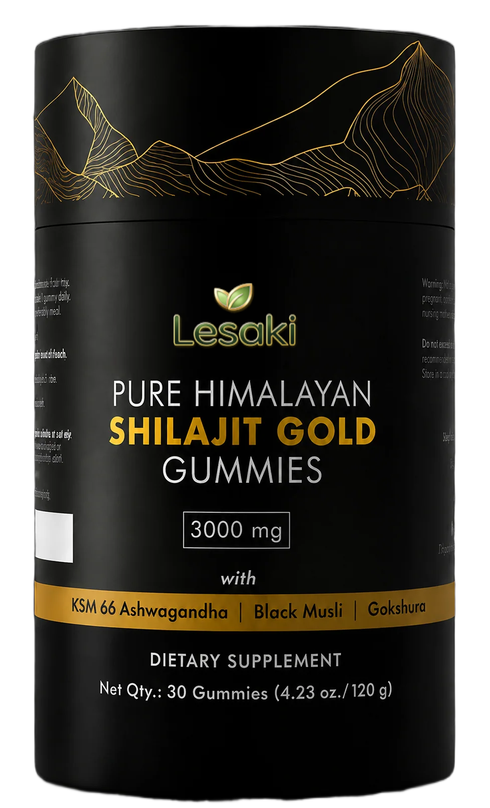 Lesaki Pure Himalayan Shilajit Gold Gummies